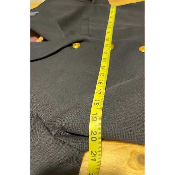 Lauren Ralph Lauren Wool Blazer Vintage black with Gold Buttons Women 14 - Picture 6 of 12